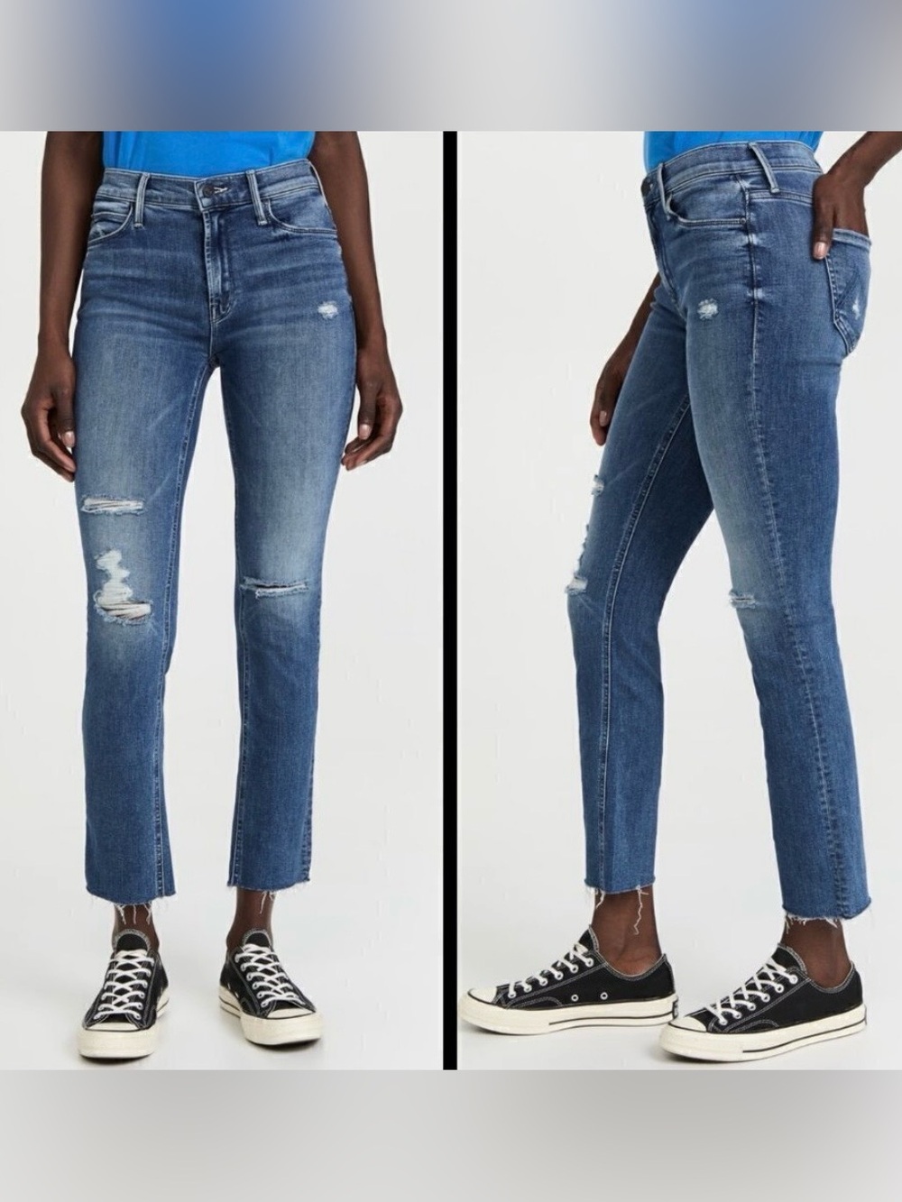 MOTHER The Mid Rise Dazzler Ankle Fray, size 27 - Picture 9 of 12